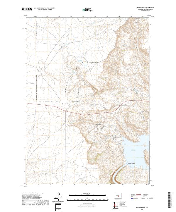 Benton Basin, WY — USGS 7.5-minute topo (2021)