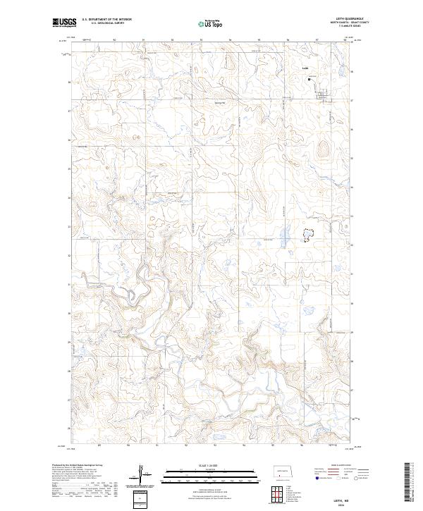Leith, ND — USGS 7.5-minute topo (2024)
