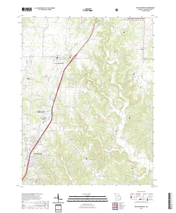 New Bloomfield, MO — USGS 7.5-minute topo (2021)