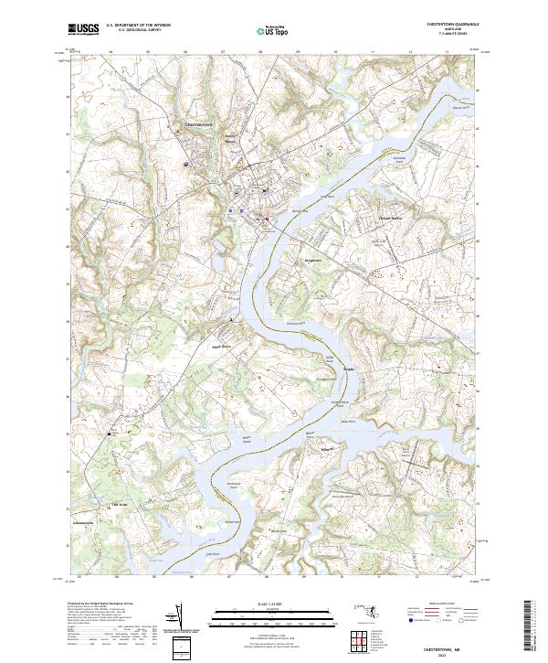 Chestertown, MD — USGS 7.5-minute topo (2023)