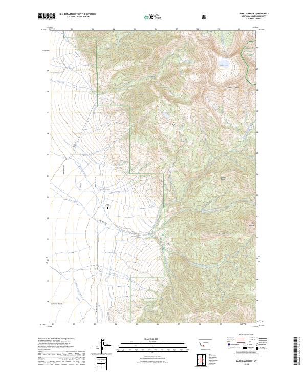Lake Cameron, MT — USGS 7.5-minute topo (2024)