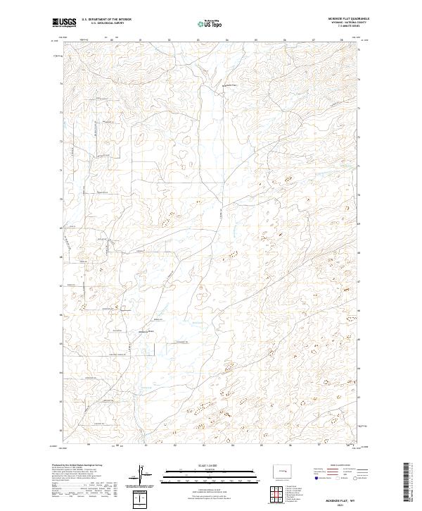 McKenzie Flat, WY — USGS 7.5-minute topo (2021)