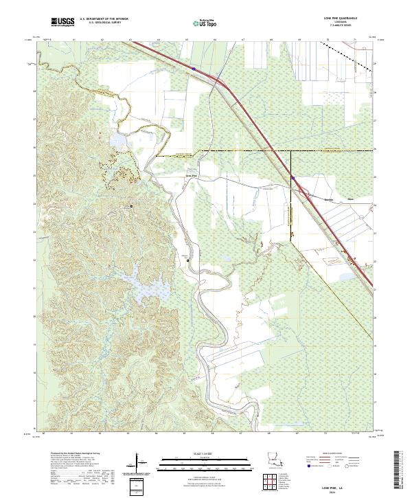 Lone Pine, LA — USGS 7.5-minute topo (2024)
