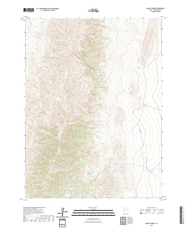 Quincy Spring, UT — USGS 7.5-minute topo (2023)