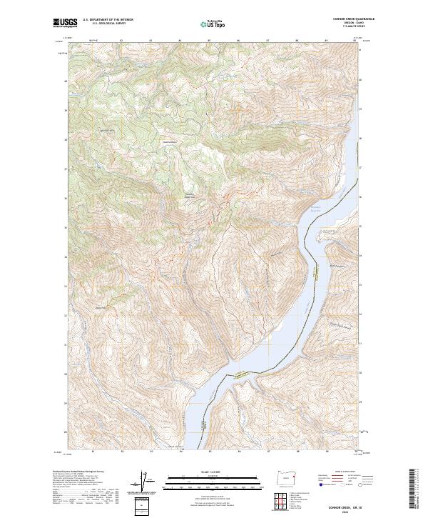 Connor Creek, OR-ID — USGS 7.5-minute topo (2024)