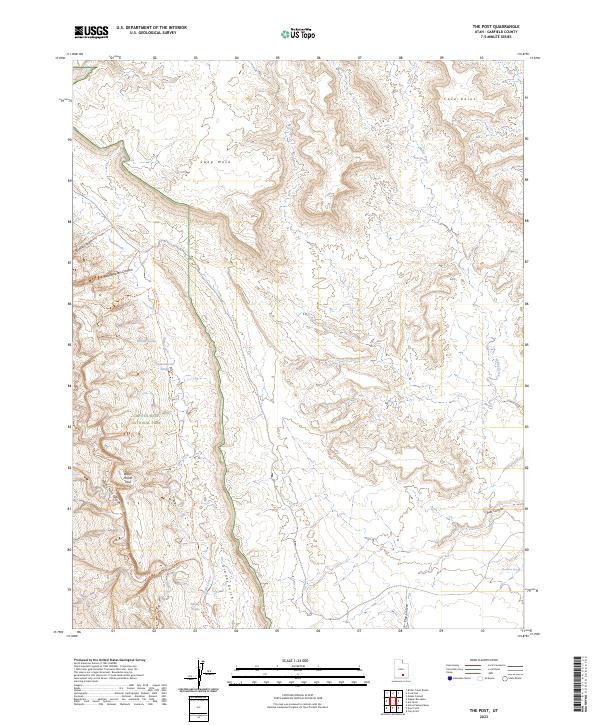 The Post, UT — USGS 7.5-minute topo (2023)