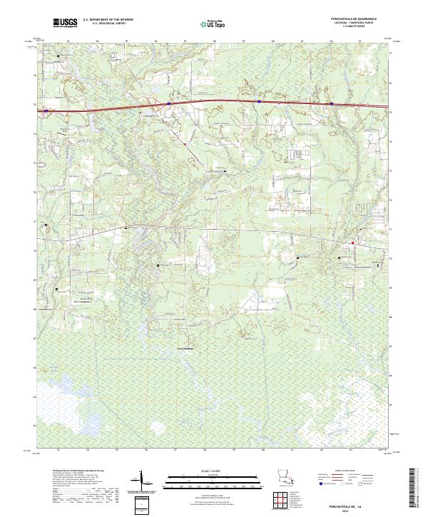 Ponchatoula NE, LA — USGS 7.5-minute topo (2024)