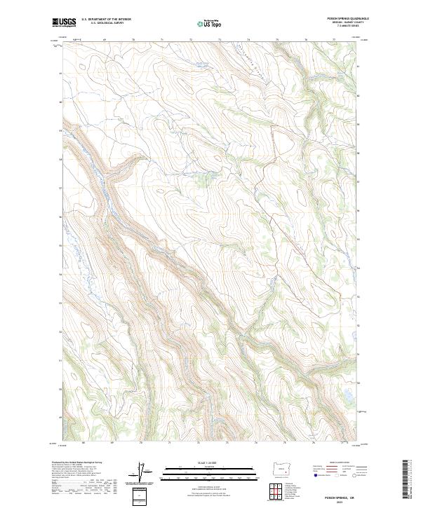 Poison Springs, OR — USGS 7.5-minute topo (2023)