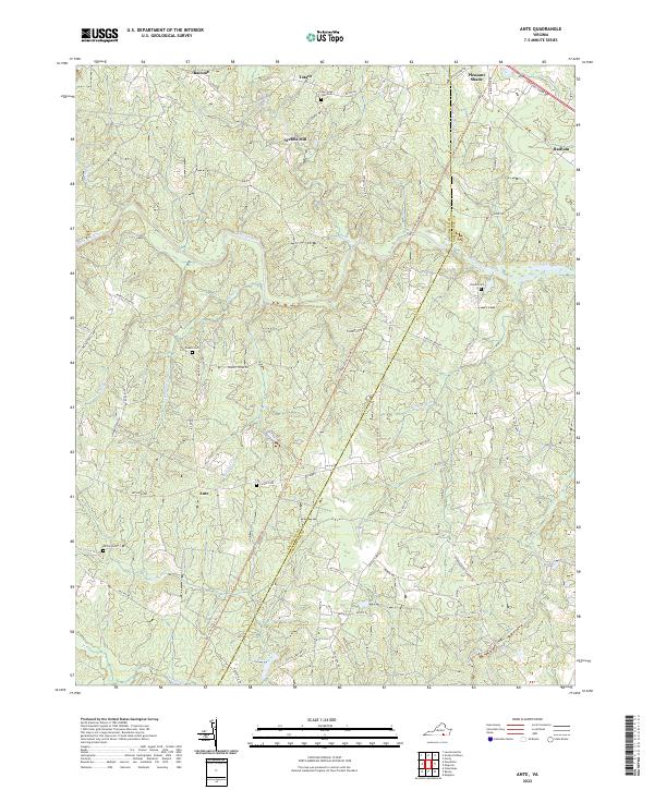 Ante, VA — USGS 7.5-minute topo (2022)