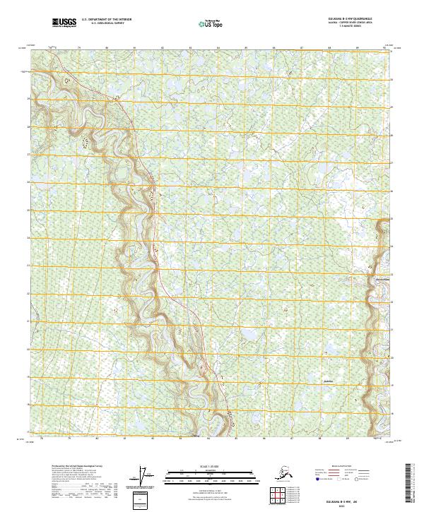 Gulkana B-3 NW, AK — USGS 7.5-minute topo (2023)