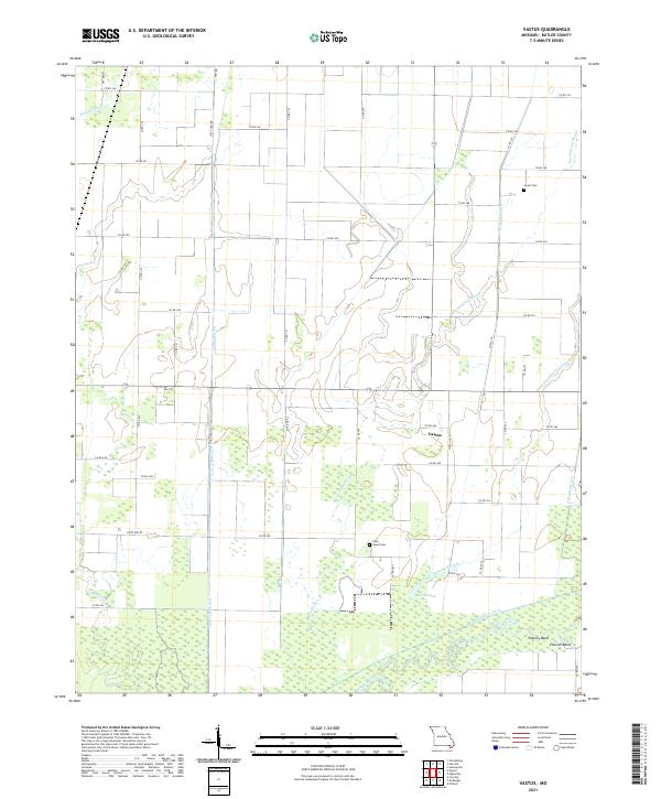 Vastus, MO — USGS 7.5-minute topo (2021)