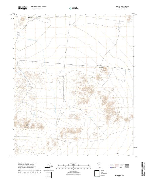 Hotason Vo, AZ — USGS 7.5-minute topo (2021)
