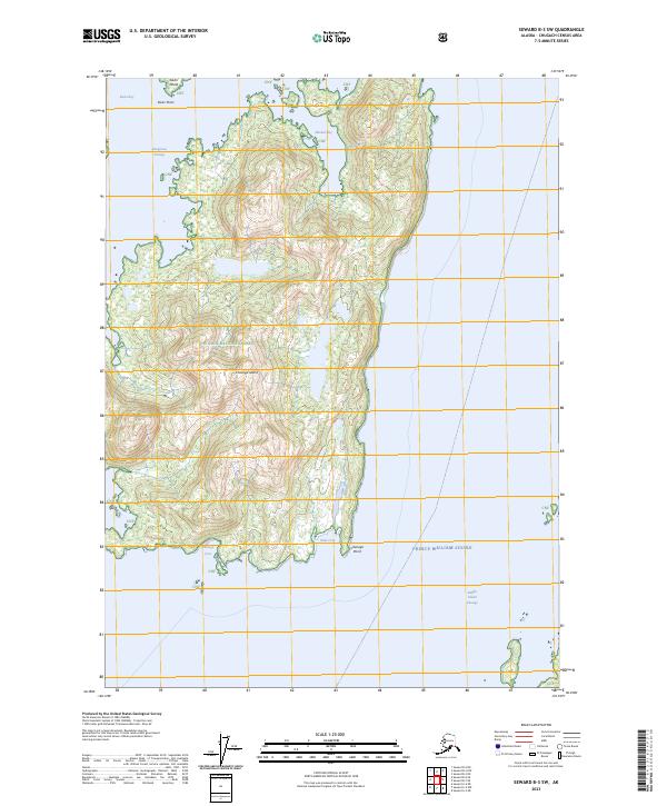 Seward B-3 SW, AK — USGS 7.5-minute topo (2023)
