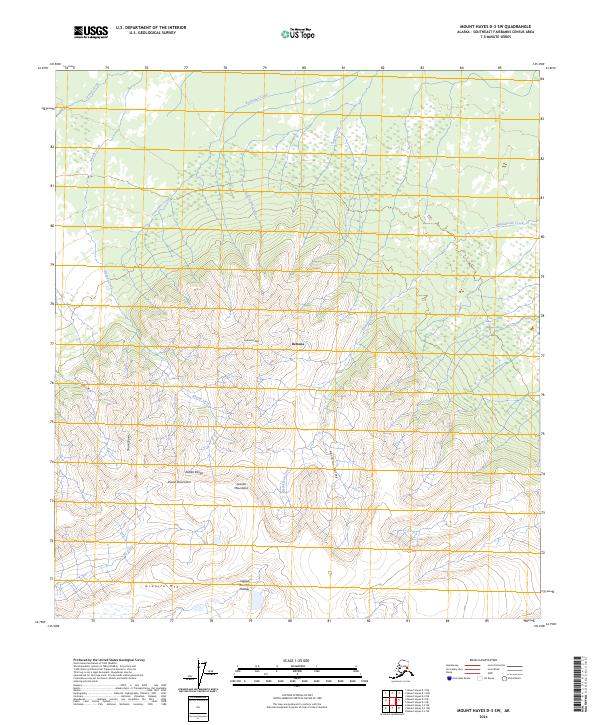 Mount Hayes D-3 SW, AK — USGS 7.5-minute topo (2024)
