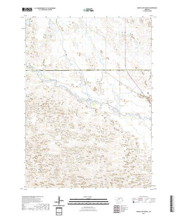 Shovel Dot Ranch, NE — USGS 7.5-minute topo (2021)
