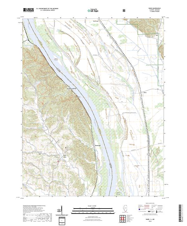 Ware, IL-MO — USGS 7.5-minute topo (2024)