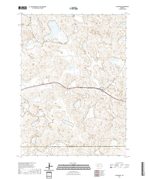 Ellsworth, NE — USGS 7.5-minute topo (2021)