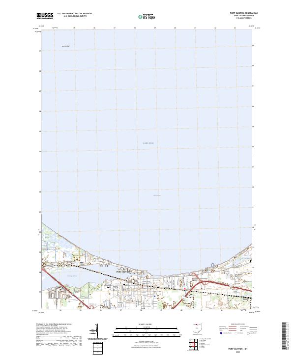 Port Clinton, OH — USGS 7.5-minute topo (2023)
