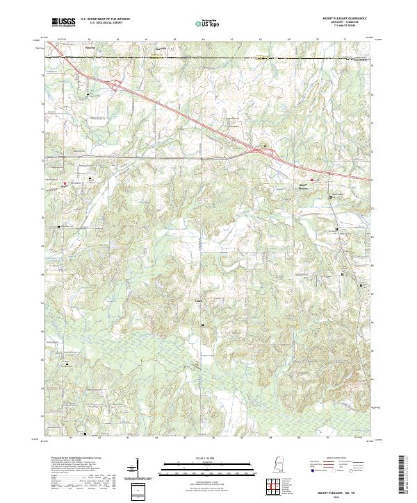 Mount Pleasant, MS-TN — USGS 7.5-minute topo (2024)