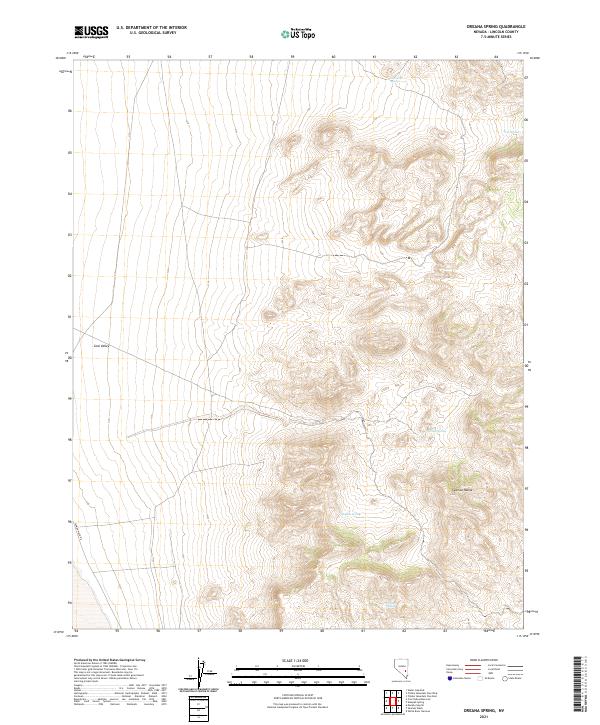 Oreana Spring, NV — USGS 7.5-minute topo (2021)