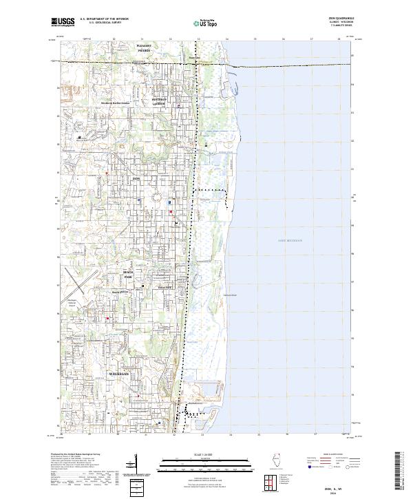 Zion, IL-WI — USGS 7.5-minute topo (2024)
