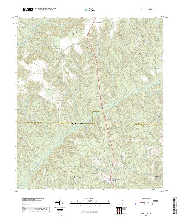 County Line, GA — USGS 7.5-minute topo (2024)