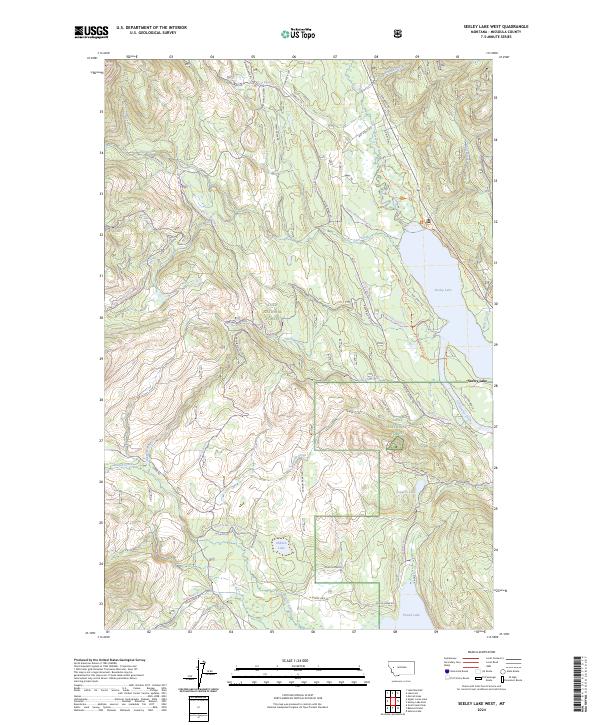 Seeley Lake West, MT — USGS 7.5-minute topo (2024)