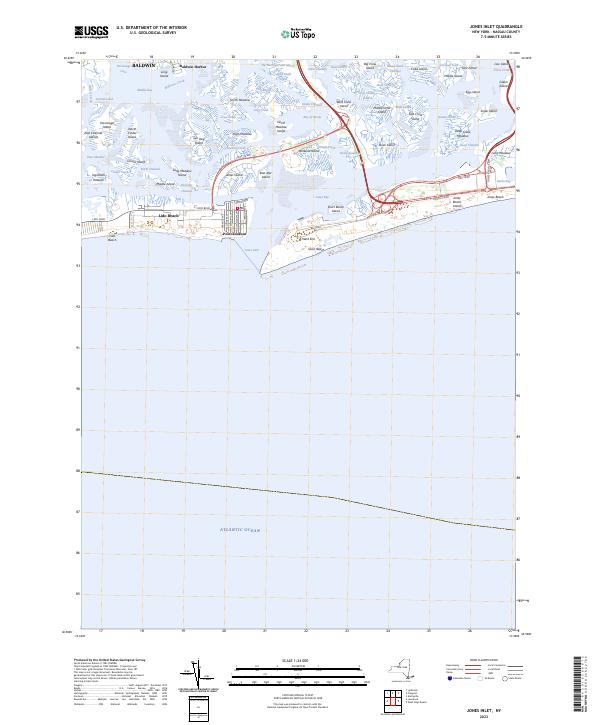 Jones Inlet, NY — USGS 7.5-minute topo (2023)