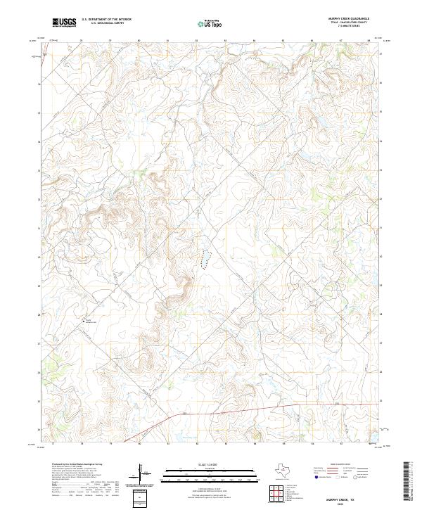 Murphy Creek, TX — USGS 7.5-minute topo (2022)