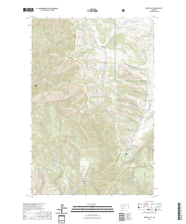 Whites City, MT — USGS 7.5-minute topo (2024)