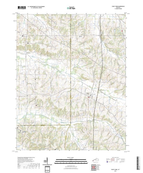Fancy Farm, KY — USGS 7.5-minute topo (2022)
