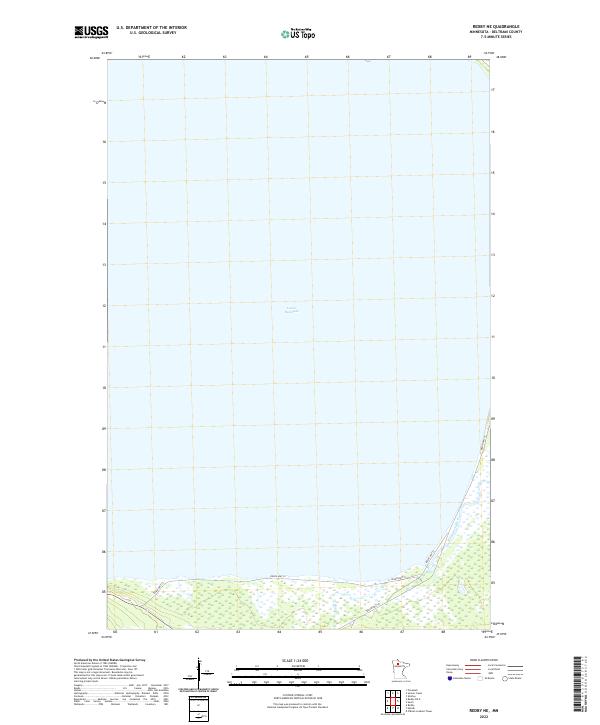 Redby NE, MN — USGS 7.5-minute topo (2022)