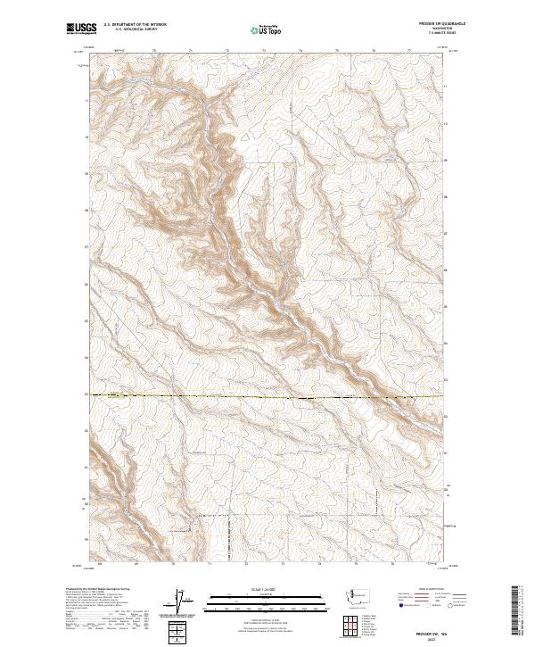 Prosser SW, WA — USGS 7.5-minute topo (2023)