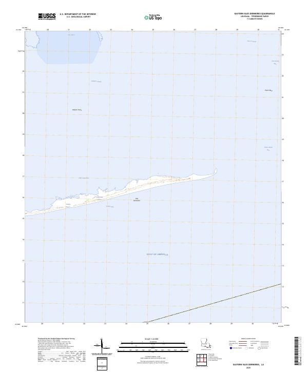 Eastern Isles Dernieres, LA — USGS 7.5-minute topo (2025)
