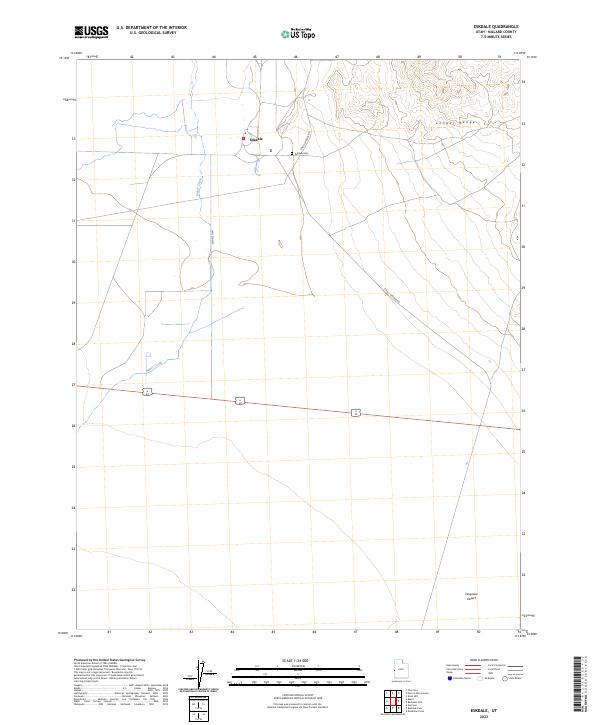 Eskdale, UT — USGS 7.5-minute topo (2023)