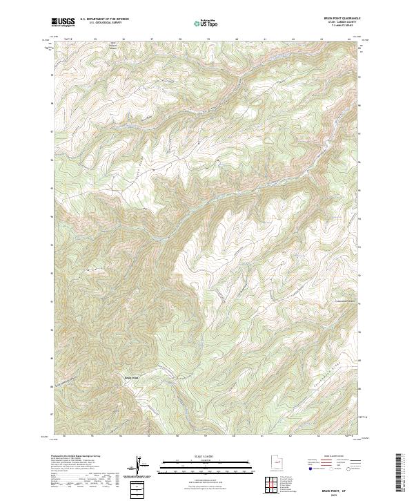 Bruin Point, UT — USGS 7.5-minute topo (2023)