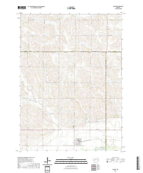 Pilger, NE — USGS 7.5-minute topo (2021)