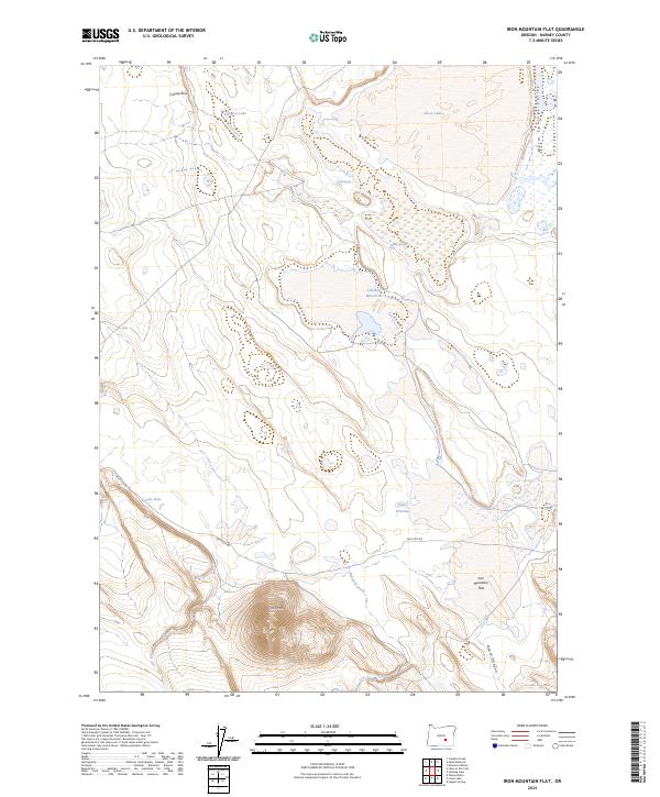 Iron Mountain Flat, OR — USGS 7.5-minute topo (2024)