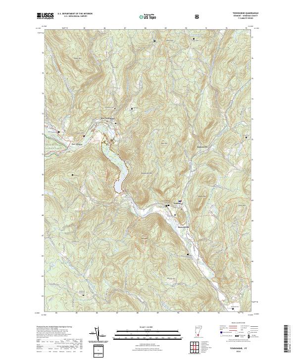 Townshend, VT — USGS 7.5-minute topo (2024)