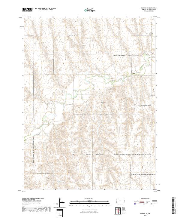 Kanona NE, KS — USGS 7.5-minute topo (2022)