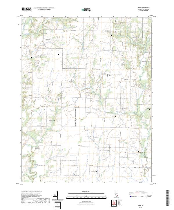 Crisp, IL — USGS 7.5-minute topo (2024)