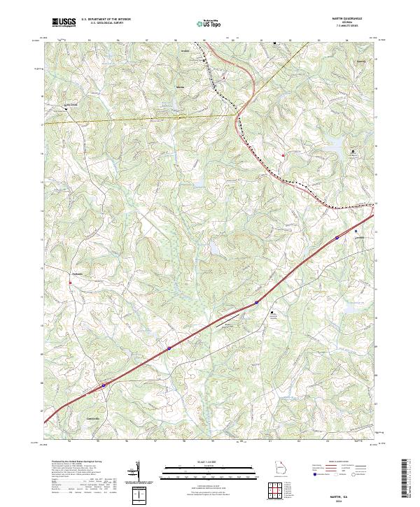 Martin, GA — USGS 7.5-minute topo (2024)