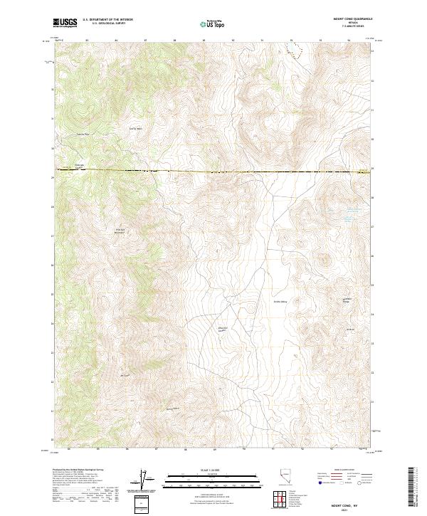 Mount Como, NV — USGS 7.5-minute topo (2021)