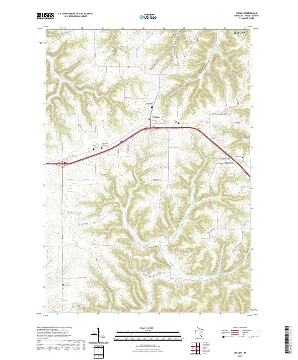 Wilson, MN — USGS 7.5-minute topo (2022)