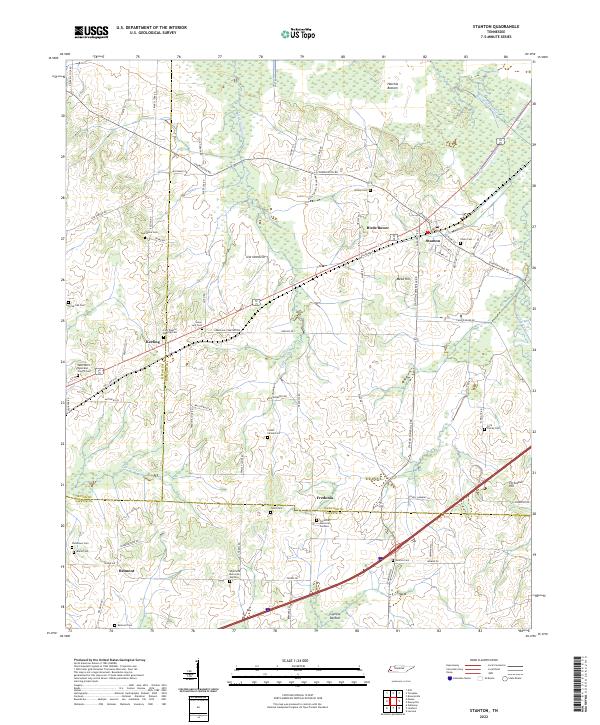 Stanton, TN — USGS 7.5-minute topo (2022)