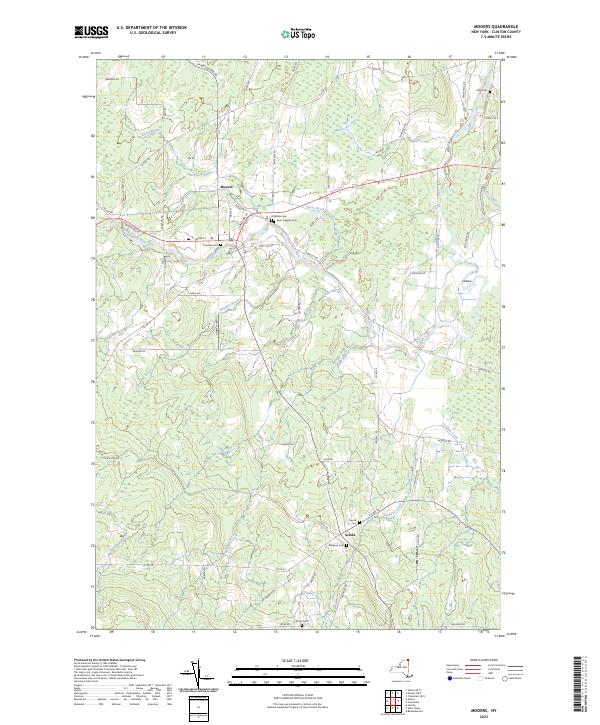 Mooers, NY — USGS 7.5-minute topo (2023)