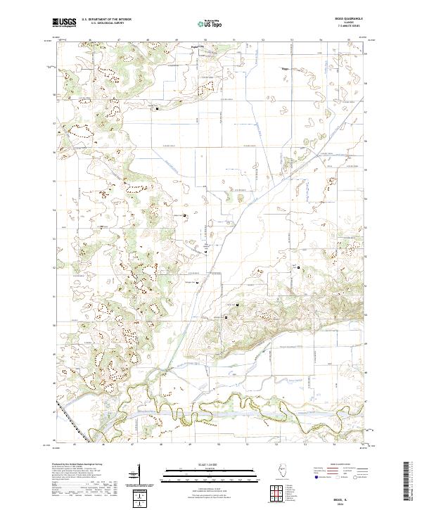 Biggs, IL — USGS 7.5-minute topo (2024)