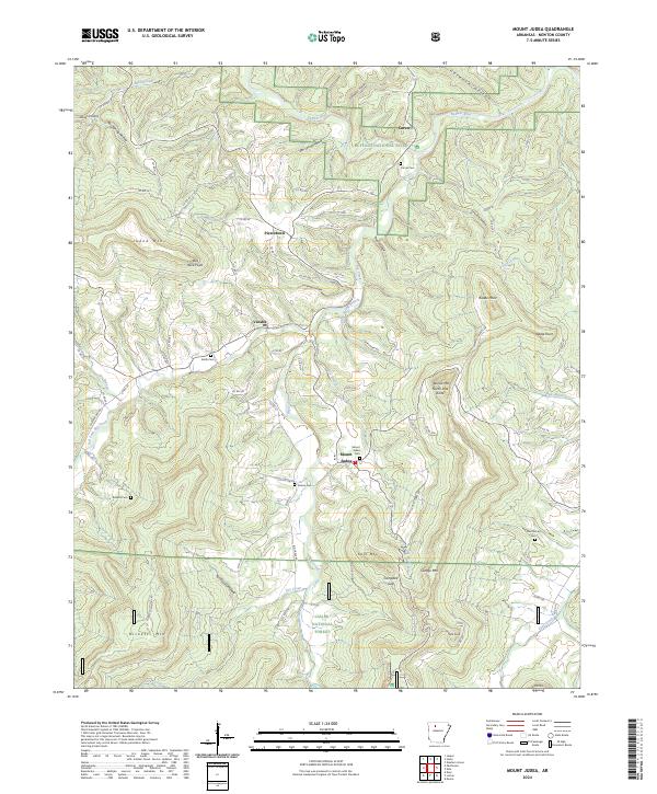 Mount Judea, AR — USGS 7.5-minute topo (2024)