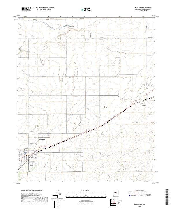 Mountainair, NM — USGS 7.5-minute topo (2023)