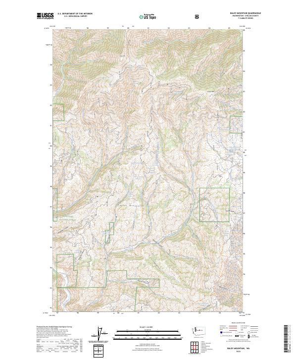 Baldy Mountain, WA — USGS 7.5-minute topo (2023)